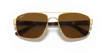 แว่นกันแดด Rayban RB3663-001/57 close-up ด้านหน้า