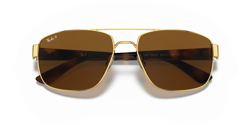แว่นกันแดด Rayban RB3663-001/57 close-up ด้านหน้า