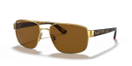 แว่นกันแดด Rayban RB3663-001/57 มุมเฉียง สีอะริสต้า สำหรับผู้ชาย