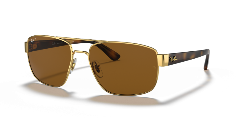 แว่นกันแดด Rayban RB3663-001/57 มุมเฉียง สีอะริสต้า สำหรับผู้ชาย