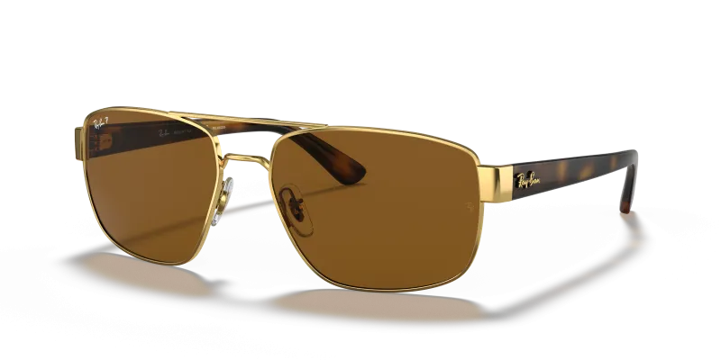 แว่นกันแดด Rayban RB3663-001/57 มุมเฉียง สีอะริสต้า สำหรับผู้ชาย