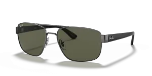 แว่นกันแดด Rayban RB3663-004/58 มุมเฉียง สีกันเมทัล สำหรับผู้ชาย