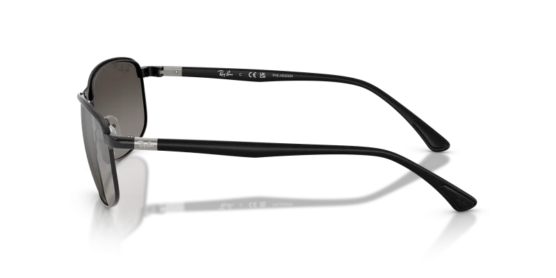 แว่นกันแดด Rayban RB3671CH-186/5J มุมข้าง ขาแว่นสีดำ