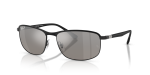 แว่นกันแดด Rayban RB3671CH-186/5J มุมเฉียง สีดำพื้นดำ สำหรับผู้ใช้ทุกเพศ