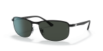 แว่นกันแดด Rayban Chromance RB3671CH-186/K8 Black Polar Dark Grey แว่นกันแดด Rayban RB3671CH-186/K8 มุมเฉียง สีดำ สำหรับผู้ใช้ทุกเพศ