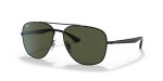 แว่นกันแดด Rayban RB3683-002/31 Black Green G-15 แว่นกันแดด Rayban RB3683-002/31 มุมเฉียง สีดำ สำหรับผู้ใช้ทุกเพศ