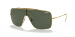 แว่นกันแดด Rayban Wings II RB3697-905071 Arista Dark Green แว่นกันแดด Rayban RB3697-905071 มุมเฉียง สีอะริสต้า สำหรับผู้ชาย