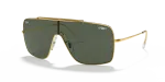 แว่นกันแดด Rayban Wings II RB3697-905071 Arista Dark Green แว่นกันแดด Rayban RB3697-905071 มุมเฉียง สีอะริสต้า สำหรับผู้ชาย