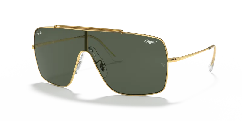 แว่นกันแดด Rayban Wings II RB3697-905071 Arista Dark Green แว่นกันแดด Rayban RB3697-905071 มุมเฉียง สีอะริสต้า สำหรับผู้ชาย