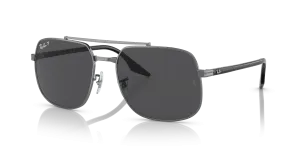 แว่นกันแดด Rayban RB3699-004/K8 มุมเฉียง สีกันเมทัล สำหรับผู้ใช้ทุกเพศ