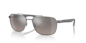 แว่นกันแดด Rayban RB3701-004/5J มุมเฉียง สีกันเมทัล สำหรับผู้ชาย