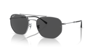 แว่นกันแดด Rayban RB3707-004/K8 มุมเฉียง สีกันเมทัล สำหรับผู้ใช้ทุกเพศ