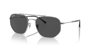 แว่นกันแดด Rayban RB3707-004/K8 มุมเฉียง สีกันเมทัล สำหรับผู้ใช้ทุกเพศ