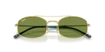 แว่นกันแดด Rayban RB3719-001/4E Arista Green แว่นกันแดด Rayban RB3719-001/4E close-up ด้านหน้า