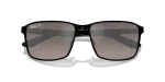 แว่นกันแดด Rayban RB3721CH-186/5J Black On Black Polar Dark Grey แว่นกันแดด Rayban RB3721CH-186/5J close-up ด้านหน้า