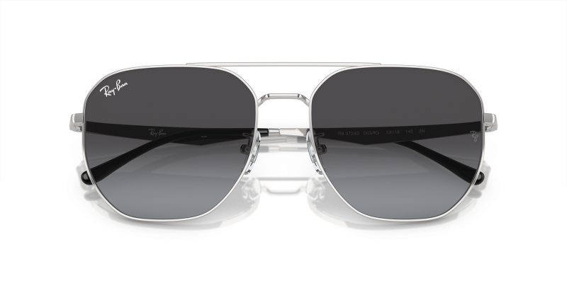 แว่นกันแดด Rayban RB3724D-003/8G close-up ด้านหน้า