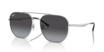 แว่นกันแดด Rayban RB3724D-003/8G Silver Grey แว่นกันแดด Rayban RB3724D-003/8G มุมเฉียง สีเงิน สำหรับผู้ใช้ทุกเพศ