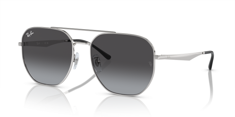 แว่นกันแดด Rayban RB3724D-003/8G Silver Grey แว่นกันแดด Rayban RB3724D-003/8G มุมเฉียง สีเงิน สำหรับผู้ใช้ทุกเพศ