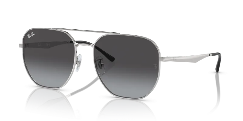 แว่นกันแดด Rayban RB3724D-003/8G Silver Grey แว่นกันแดด Rayban RB3724D-003/8G มุมเฉียง สีเงิน สำหรับผู้ใช้ทุกเพศ