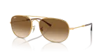 แว่นกันแดด Rayban Bain Bridge RB3735-001/51 Arista Clear Brown แว่นกันแดด Rayban RB3735-001/51 มุมเฉียง สีอะริสต้า สำหรับผู้ใช้ทุกเพศ