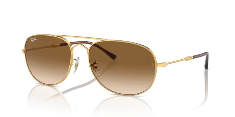 แว่นกันแดด Rayban Bain Bridge RB3735-001/51 Arista Clear Brown แว่นกันแดด Rayban RB3735-001/51 มุมเฉียง สีอะริสต้า สำหรับผู้ใช้ทุกเพศ