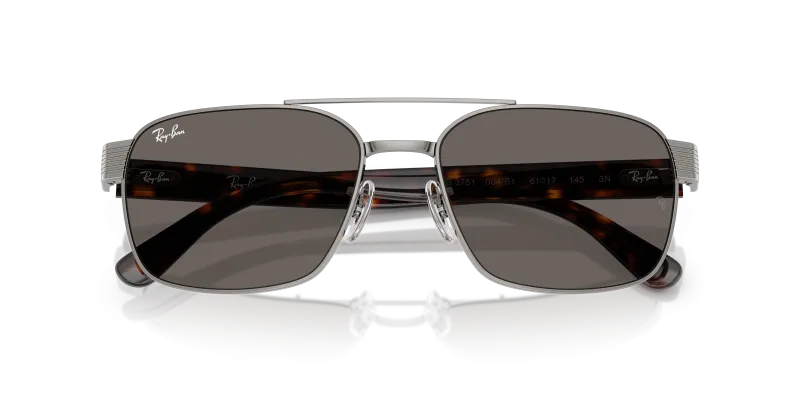 แว่นกันแดด Rayban RB3751-004/B1 close-up ด้านหน้า