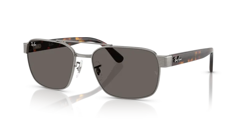 แว่นกันแดด Rayban RB3751-004/B1 Gunmetal Dark Grey แว่นกันแดด Rayban RB3751-004/B1 มุมเฉียง สีกันเมทัล สำหรับผู้ใช้ทุกเพศ