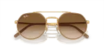 แว่นกันแดด Rayban RB3765-001/51 Arista Light Brown แว่นกันแดด Rayban RB3765-001/51 close-up ด้านหน้า