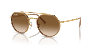 แว่นกันแดด Rayban RB3765-001/51 มุมเฉียง สีมองอะริสต้า สำหรับผู้ใช้ทุกเพศ