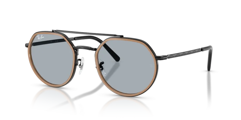 แว่นกันแดด Rayban RB3765-9279R5 Black Blue แว่นกันแดด Rayban RB3765-9279R5 มุมเฉียง สีดำ สำหรับผู้ใช้ทุกเพศ
