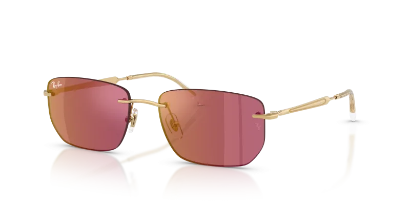 แว่นกันแดด Rayban RB3768-001/D0 Arista Dark Violet Mirror Red แว่นกันแดด Rayban RB3768-001/D0 มุมเฉียง สีอะริสต้า สำหรับผู้ใช้ทุกเพศ