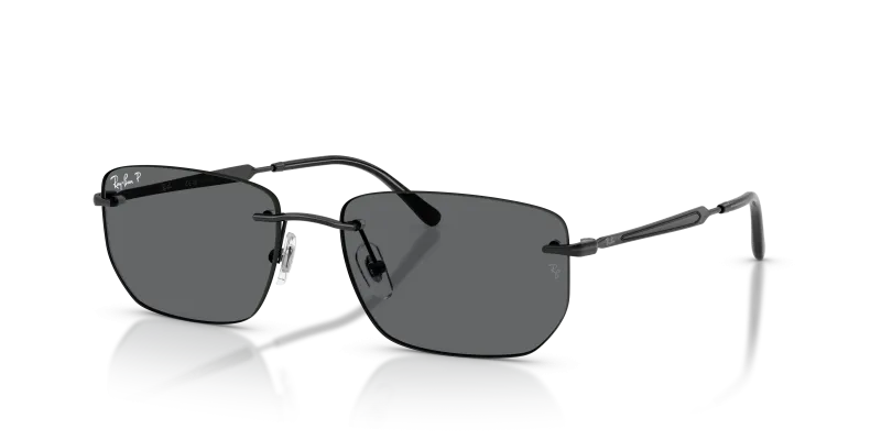 แว่นกันแดด Rayban RB3768-002/81 มุมเฉียง สีดำ สำหรับผู้ใช้ทุกเพศ