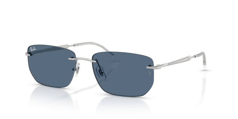 แว่นกันแดด Rayban RB3768-003/80 มุมเฉียง สีเงิน สำหรับผู้ใช้ทุกเพศ
