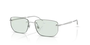 แว่นกันแดด Rayban RB3768-003/M1 มุมเฉียง สีเงิน สำหรับผู้ใช้ทุกเพศ