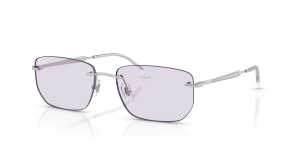 แว่นกันแดด Rayban RB3768-003/MH มุมเฉียง สีเงิน สำหรับผู้ใช้ทุกเพศ