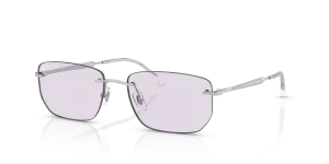 แว่นกันแดด Rayban RB3768-003/MH มุมเฉียง สีเงิน สำหรับผู้ใช้ทุกเพศ