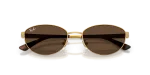 แว่นกันแดด Rayban RB3774D-001/73 Arista Dark Brown แว่นกันแดด Rayban RB3774D-001/73 close-up ด้านหน้า