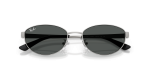 แว่นกันแดด Rayban RB3774D-003/87 Silver Dark Grey แว่นกันแดด Rayban RB3774D-003/87 close-up ด้านหน้า