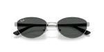 แว่นกันแดด Rayban RB3774D-003/87 Silver Dark Grey แว่นกันแดด Rayban RB3774D-003/87 close-up ด้านหน้า