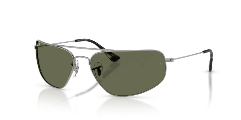 แว่นกันแดด Rayban RB3780-004/58 Gunmetal Polar Green แว่นกันแดด Rayban RB3780-004/58 มุมเฉียง สีกันเมทัล สำหรับผู้ใช้ทุกเพศ