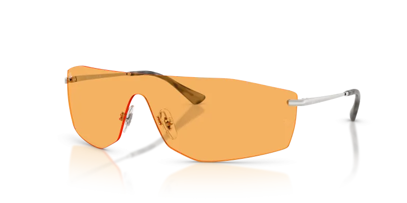 แว่นกันแดด Rayban RB3781-003/85 มุมเฉียง สีเงิน สำหรับผู้ใช้ทุกเพศ