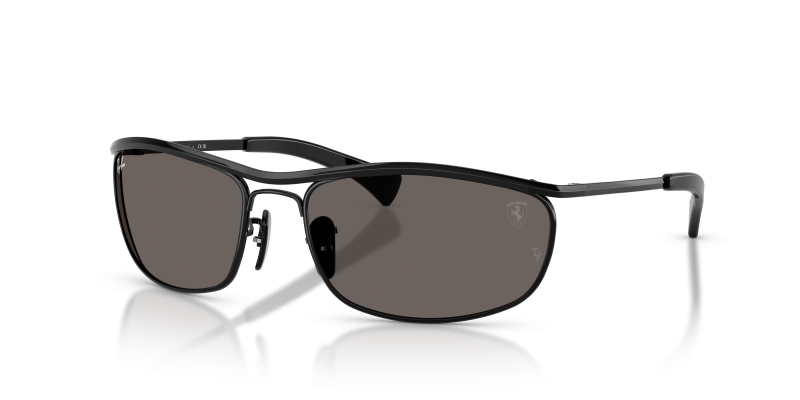 แว่นกันแดด Rayban RB3819M-F117B1 Black Dark Grey แว่นกันแดด Rayban RB3819M-F117B1 มุมเฉียง สีดำ สำหรับผู้ใช้ทุกเพศ