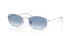 แว่นกันแดด Rayban RB3832-003/3F มุมเฉียง สีเงิน สำหรับผู้ใช้ทุกเพศ