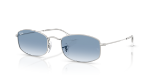 แว่นกันแดด Rayban RB3832-003/3F มุมเฉียง สีเงิน สำหรับผู้ใช้ทุกเพศ