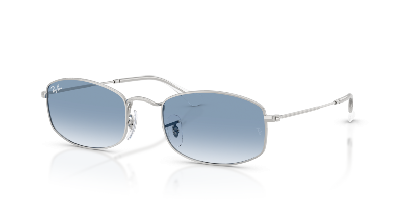 แว่นกันแดด Rayban RB3832-003/3F Silver Clear Gradient Blue แว่นกันแดด Rayban RB3832-003/3F มุมเฉียง สีเงิน สำหรับผู้ใช้ทุกเพศ