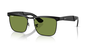 แว่นกันแดด Rayban RB3875-006/4E มุมเฉียง สีดำ สำหรับผู้ใช้ทุกเพศ