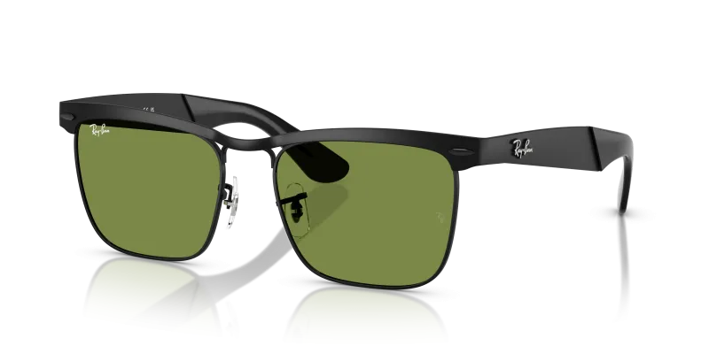 แว่นกันแดด Rayban Wayfarer Deluxe RB3875-006/4E Black Green แว่นกันแดด Rayban RB3875-006/4E มุมเฉียง สีดำ สำหรับผู้ใช้ทุกเพศ