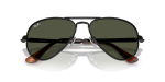 แว่นกันแดด Rayban Aviator Max RB3925-002/31 Black Green แว่นกันแดด Rayban RB3925-002/31 close-up ด้านหน้า