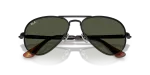 แว่นกันแดด Rayban Aviator Max RB3925-002/31 Black Green แว่นกันแดด Rayban RB3925-002/31 close-up ด้านหน้า