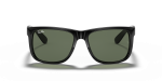 แว่นกันแดด Rayban Justin RB4165F-601/71 Black Green G-15 แว่นกันแดด Rayban RB4165F-601/71 ด้านหน้า
